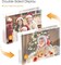 5x7 Acrylic Picture Frame Set of 6 Double-Sided Transparent Magnetic Frameless Photo Frames 20mm Thick Floating Desktop Display for Home Office Decor